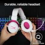 HyperX Cloud 2 Wired Gaming Headset With USB Soundcard [White/Pink]
