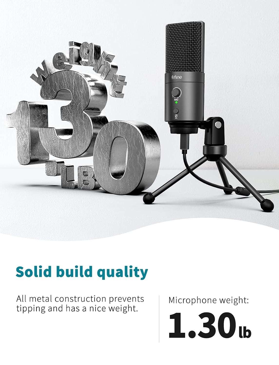 FIFINE K683A Unidirectional USB Desktop PC Microphone FIFINE K683A Unidirectional USB Desktop PC Microphone