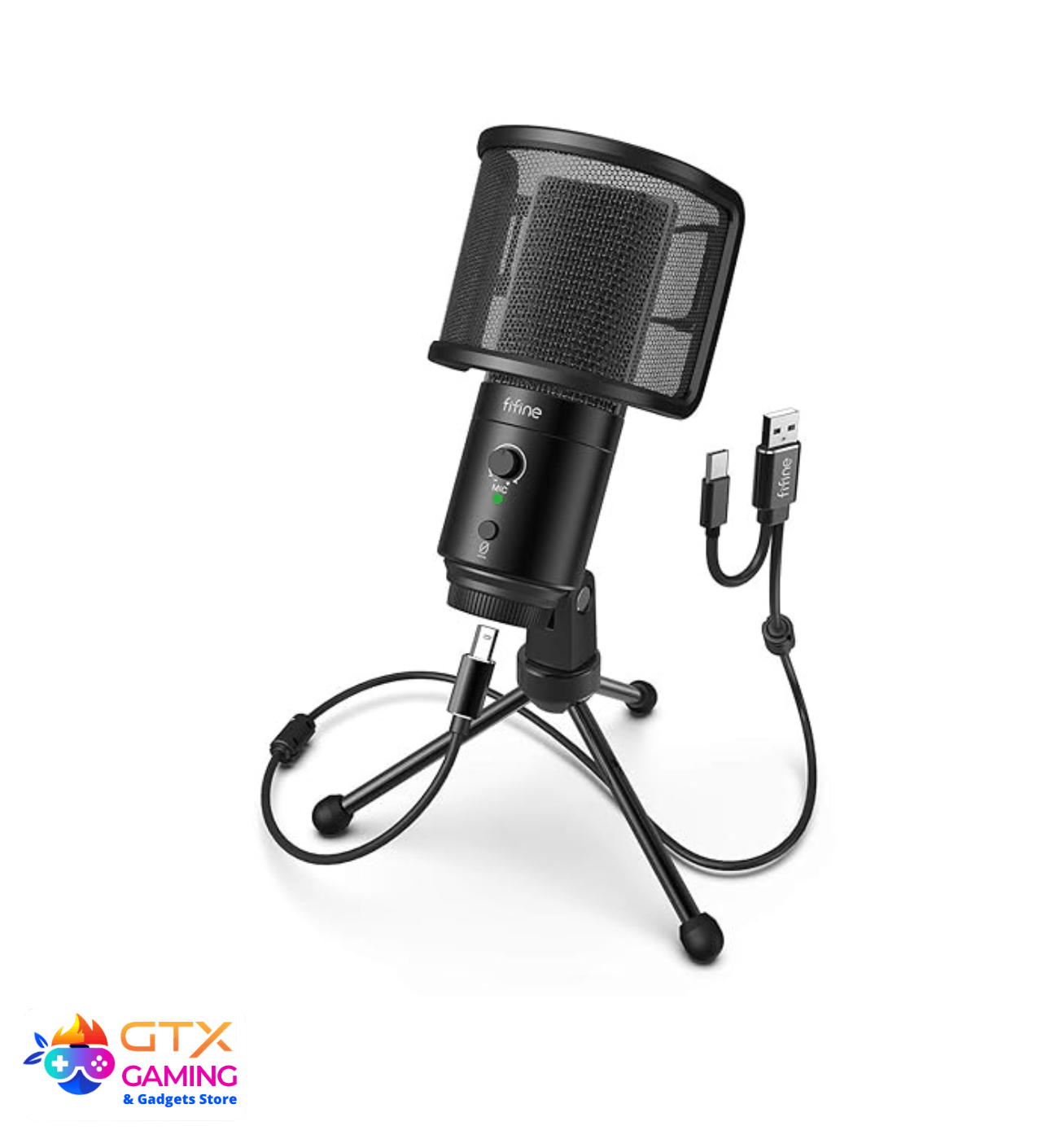 FIFINE K683A Unidirectional USB Desktop PC Microphone FIFINE K683A Unidirectional USB Desktop PC Microphone