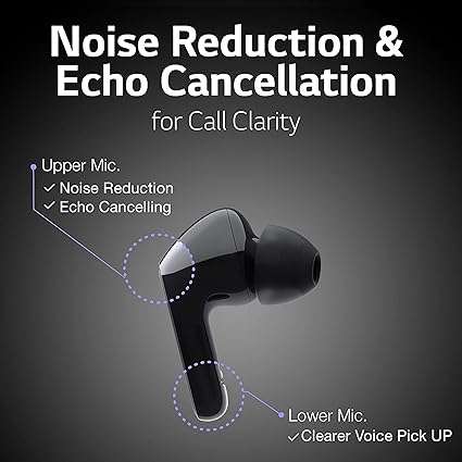 LG TONE Free HBS FN4 True Wireless Bluetooth Earbuds with Meridian Sound