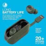 JLab Go Air True Wireless Bluetooth Earbuds + Charging Case (Green)
