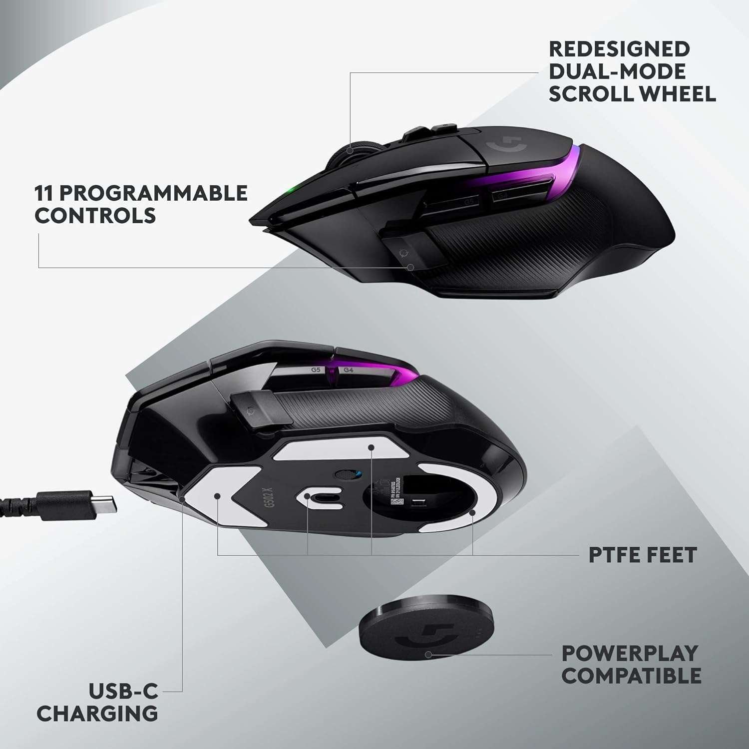 Logitech G502 X Plus Lightspeed Wireless Optical Mouse Logitech G502 X Plus Lightspeed Wireless Optical Mouse