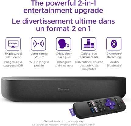 Roku Streambar | 4K HDR Streaming Device