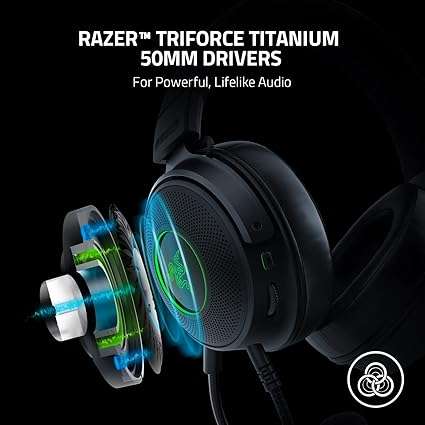 Razer Kraken V3 Wired USB Gaming Headset with Razer Chroma RGB