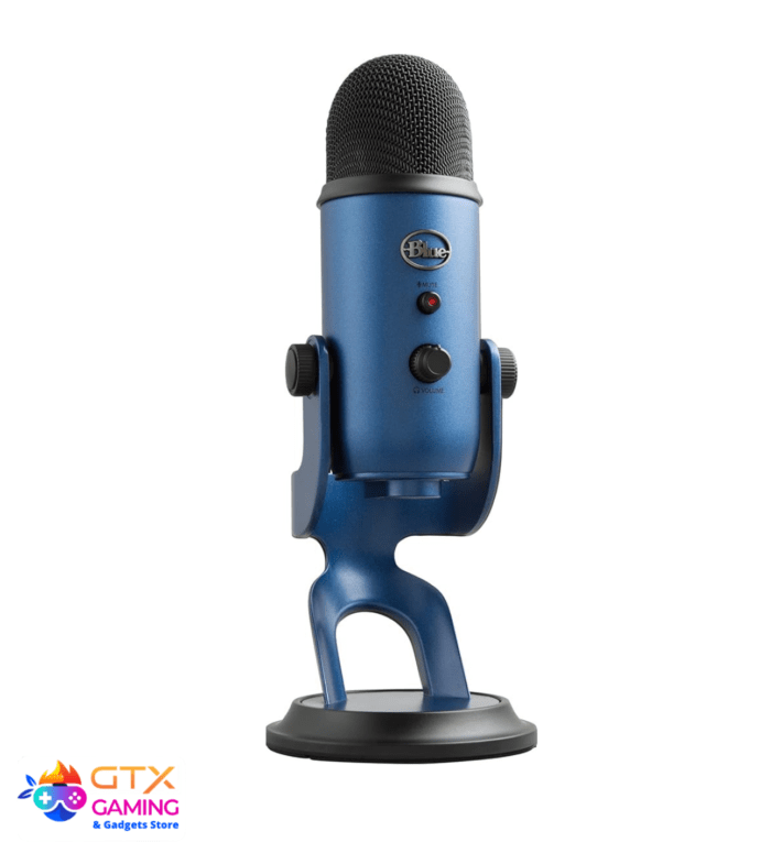 Logitech for Creators Blue Yeti USB Microphone for Gaming, Streaming, Podcasting, Twitch, YouTube, Discord, Recording for PC and Mac, 4 Polar Patterns, Studio Quality Sound, Plug & Play-Midnight Blue