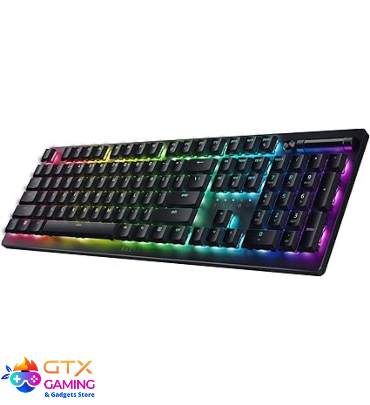 Razer DeathStalker V2 Pro with smooth Red Linear Optical switches, multi-mode wireless, Chroma RGB lighting, and hybrid connectivity for elite gaming and productivity Razer DeathStalker V2 Pro with smooth Red Linear Optical switches, multi-mode wireless, Chroma RGB lighting, and hybrid connectivity for elite gaming and productivity